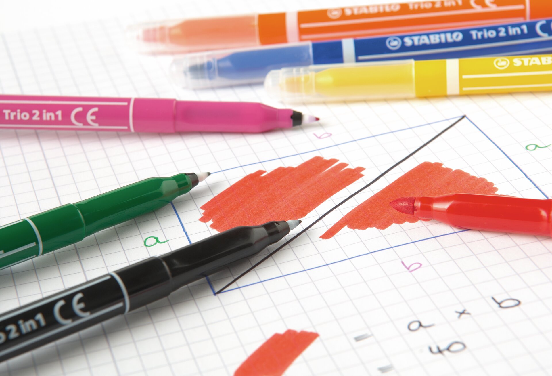 Fiber-Tip Pen STABILO Trio 2 in 1